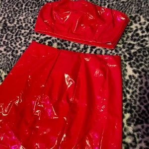 M RED TWO PIECE
